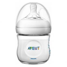 Бутылочка для кормления Philips AVENT Natural SCF030/17 бесцветный, белый 0,125 л