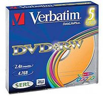 Диск DVD+RW Verbatim 43297