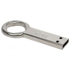 Флешка Mirex Round Key USB 2.0 16Гб стальной