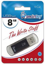 Флешка SmartBuy V-Cut 8Gb Black