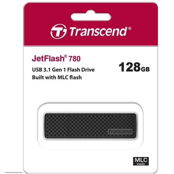 Флешка Transcend JetFlash 780 128Гб черный и серый