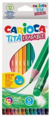 Карандаши цветные Carioca TITA Erasable