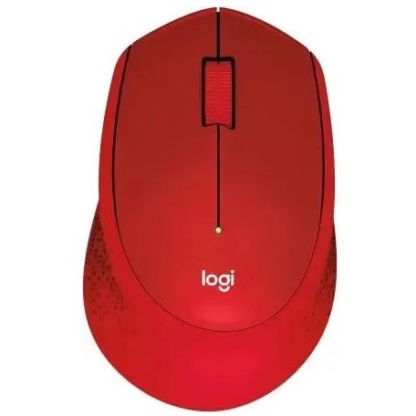 Мышь Logitech M331 Silent Plus оптическая, беспроводная, USB, красный [910-004916]