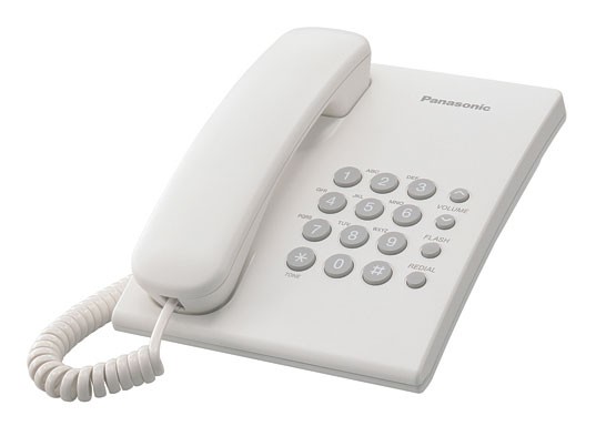 Проводной телефон Panasonic KX-TS2350RUW белый