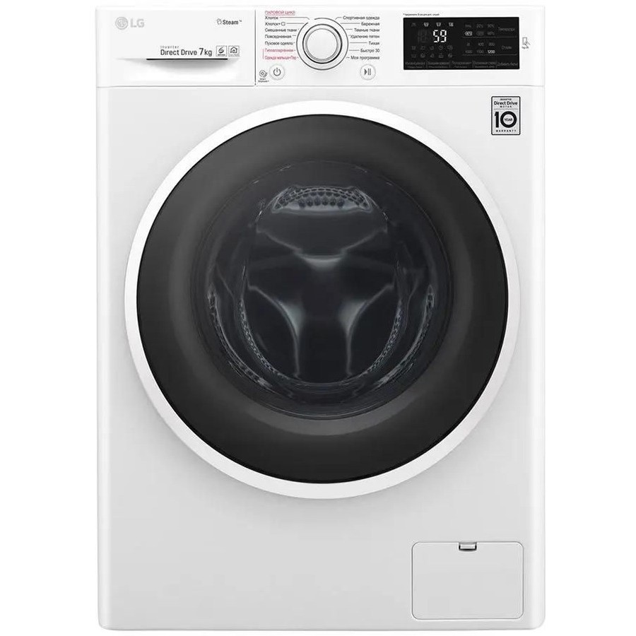 Стиральная машина LG F2J6HS0W фронтальная 7 кг белый