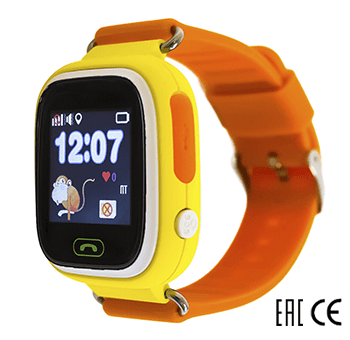 Умные часы Smart Baby Watch Q80 желтый